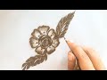Simple flower tutorial  easy design  mehandi  hennashah