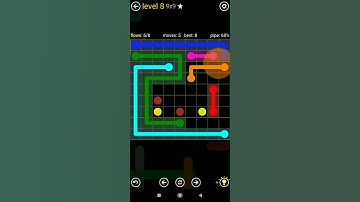 Flow Free Game Play 9×9 Hard level 8 walkthrough android and iOS