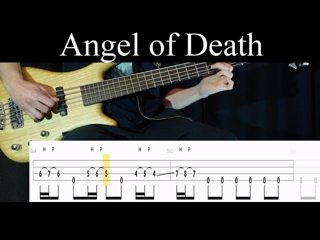 Angel of Death (Slayer) - Bass Cover (With Tabs) by Leo Düzey class=