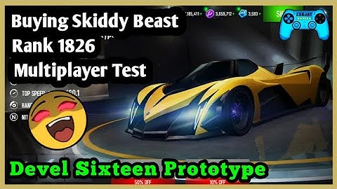 Asphalt 8 | Buying Devel Sixteen Prototype Car | Skiddy Beast | Multiplayer Test Race
