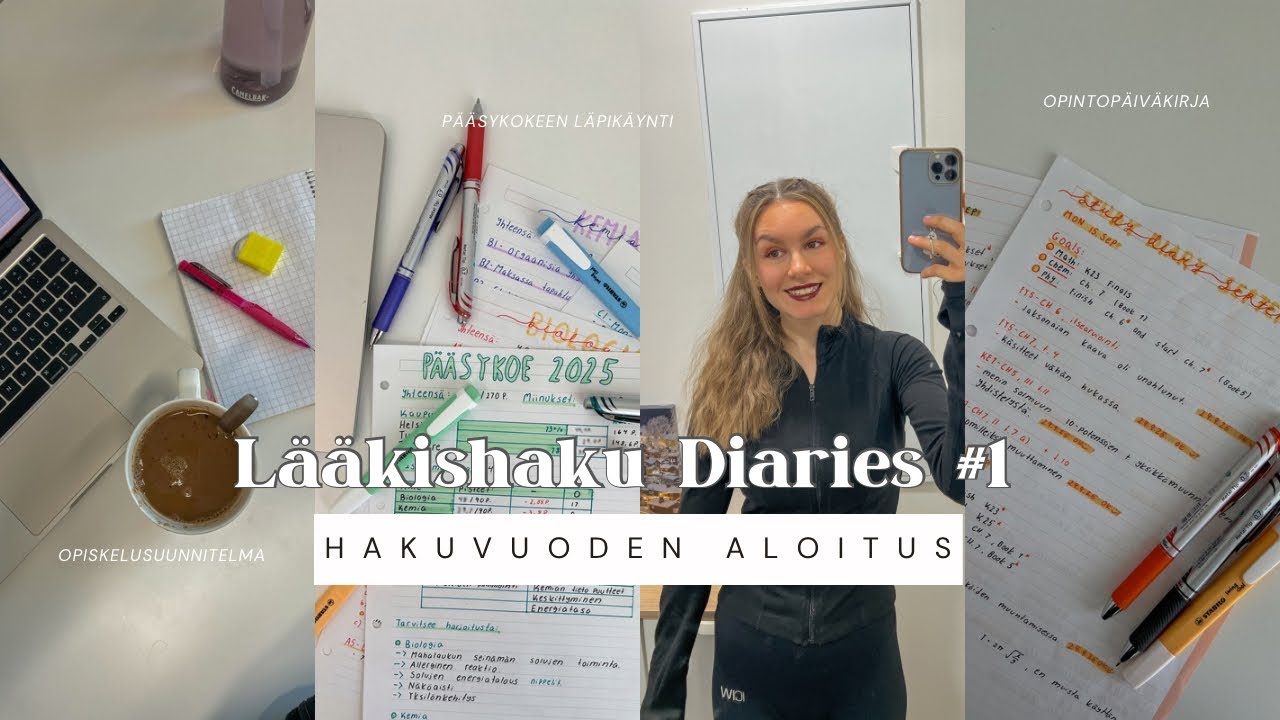 Hakuvuoden 25-26 aloitus🔥✨ |Lääkishaku Diaries #1