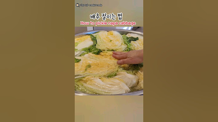 [1분메뉴]이것만 알면 너무 쉬운 배추 절이는법 물 소금 비율 & 꿀팁❗️