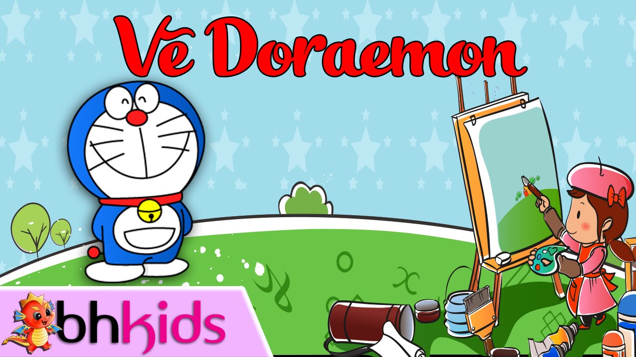 Vẽ Doraemon | Cách Vẽ Nhân Vật Hoạt Hình Đơn Giản - YouTube