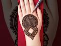 Easy Back Hand Mehndi Design #shorts #shortsvideo