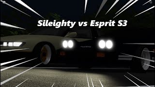 Nissan Sileighty vs Lotus Esprit S3 Turbo (Midnight Racing: Tokyo)