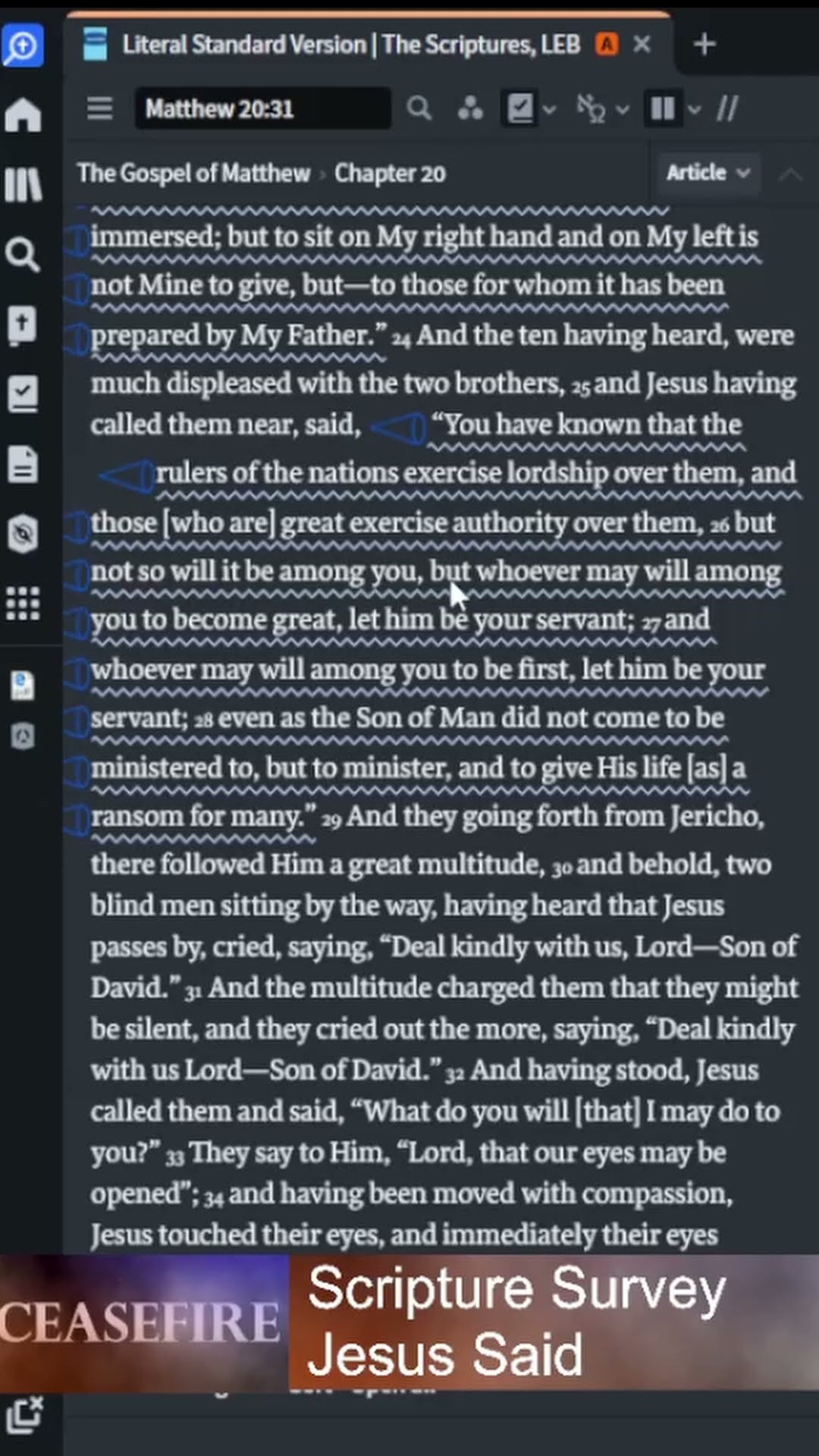 116 Jesus Said Matthew 20 24 YouTube 116 Jesus Said Matthew 20 24 YouTube