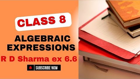 # Algebraic expressions and identities class 8 R D Sharma ex 6.6 qn 17 @bhartijaiswal16