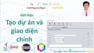 Tạo dự án và giao diện chính của Quản lý thu chi bằng Java Swing
