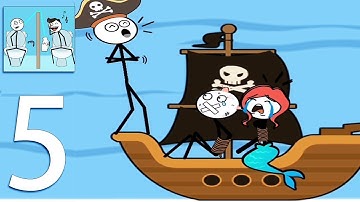 Thief Puzzle|(WEEGOON)-Level-131-140-Android Gameplay Walkthrough-Funny Stickman Brain Puzzle