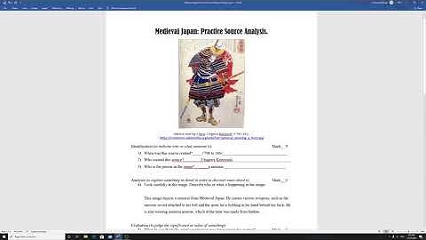 How to Analyse a Source