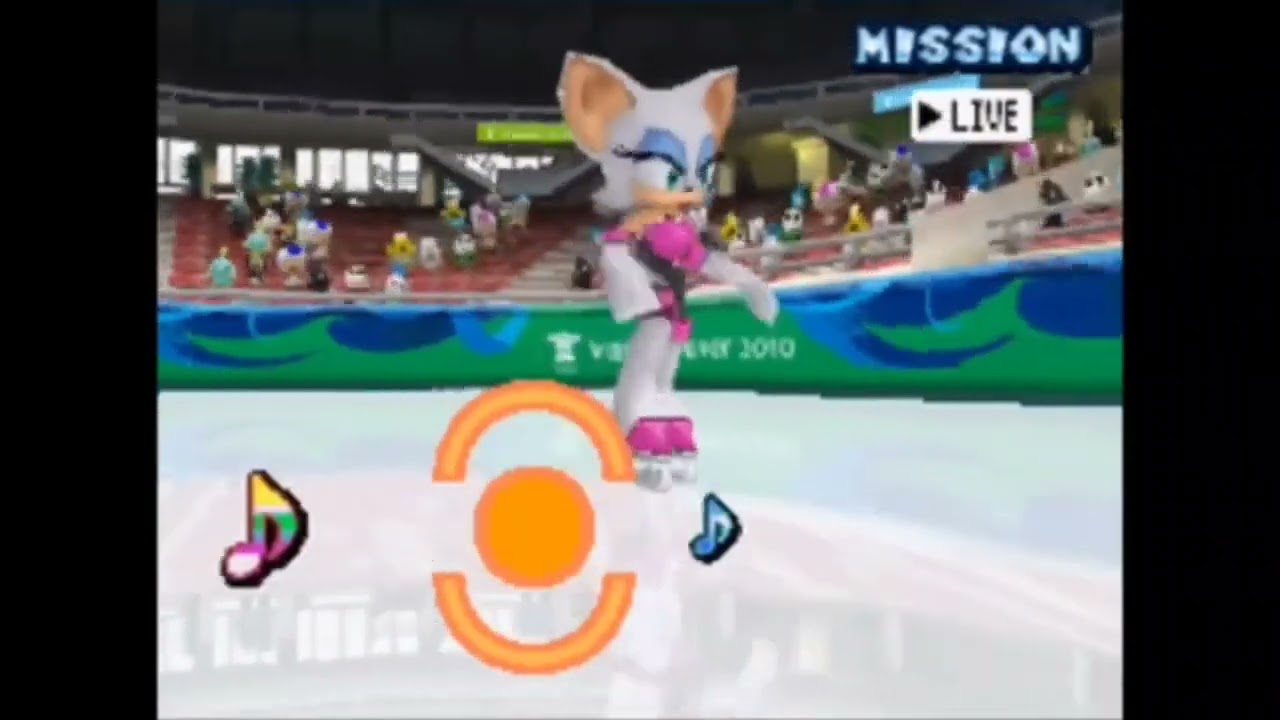 Rouge Figure Skating but with actual boss music | Mario & Sonic at the Winter Olympic Games DS