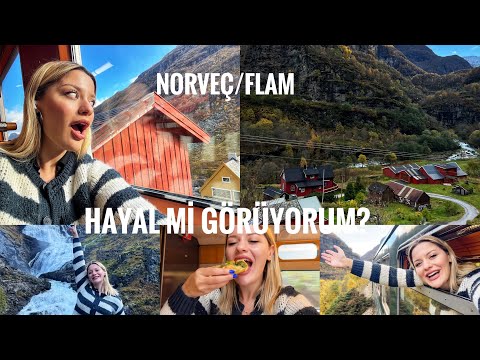 GÖRDÜKLERİM GERÇEK Mİ?😍 DÜNYANIN EN GÜZEL TREN YOLCULUĞU FLAM TRENİ 🚂 #NORVEÇ #MELYLOG