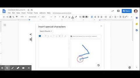 How to insert special characters in a Google Doc