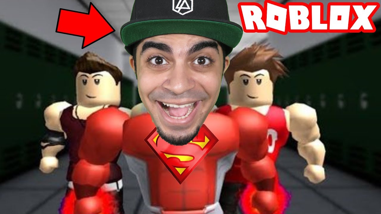 تحولت الى رجل خارق Roblox الهروب من المدرسة بواسطة شبكة العاب - agar proooo roblox