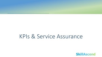 Anomaly Detection - Basics of KPIs and Service Assurance
