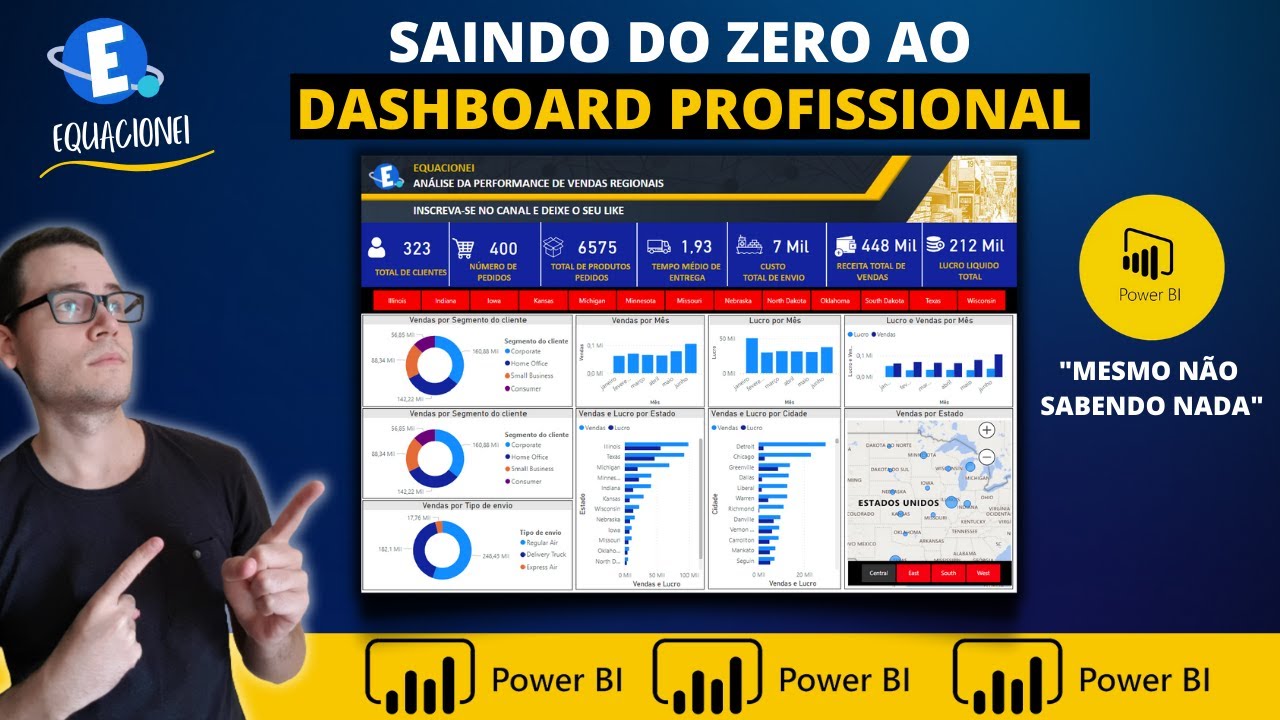COMO CRIAR UM DASHBOARD PROFISSIONAL DO ZERO NO POWER BI MESMO SEM ...