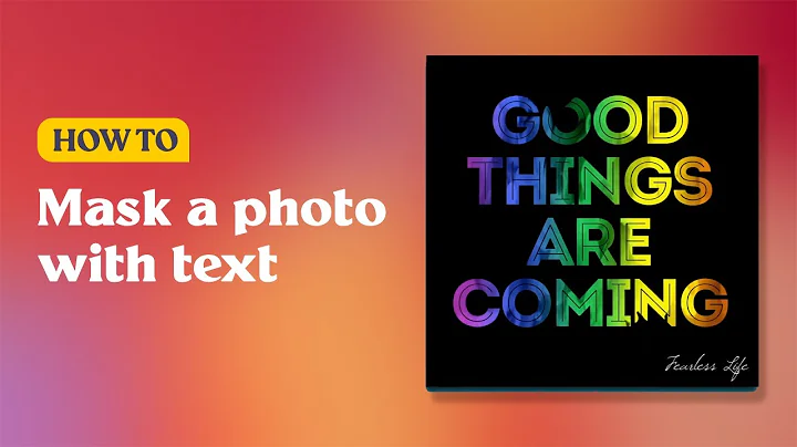 How to Mask a Photo with Text in PosterMyWall