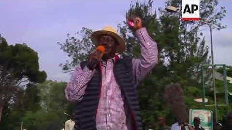 Kenya police use tear gas and water cannon Odinga supporters