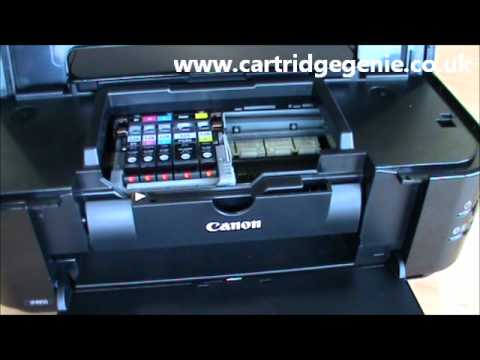 Canon Pixma iP4950 - H   ow to replace printer ink cartridges