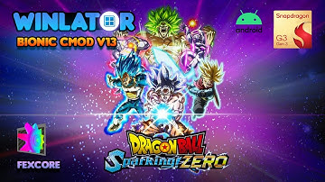 DRAGON BALL SPARKING ZERO | Winlator Bionic Cmod v13 - PC Emulator