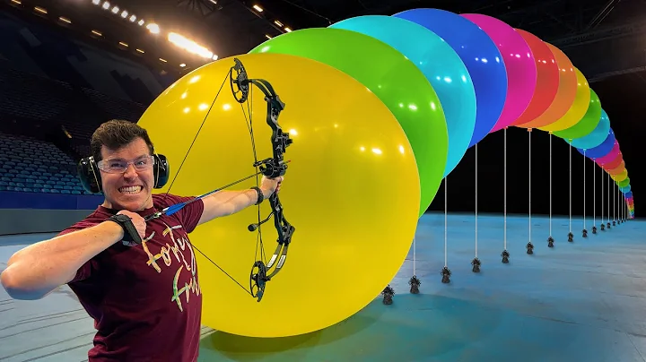 How Many Giant Balloons Stops A Compound Bow & Arrow? - DayDayNews