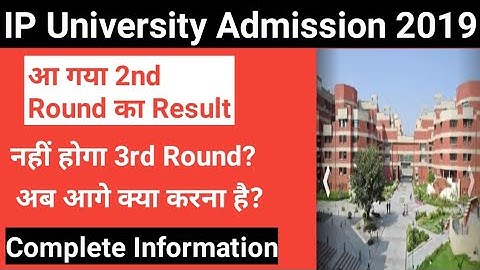 Ipu Counselling Result 2019 - Ipu Result what to do next| Sliding Round