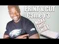 Silhouette Cameo 3 | Print and cut | Eagles shirt/jersey project