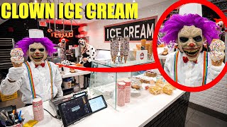 IF YOU EVER SEE A CLOWN ICE CREAM SHOP, AVOID IT AND RUN AWAY! (THE CLOWNS TRIED TO EAT US)