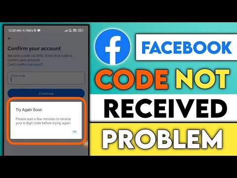 Facebook code not received    Facebook 6 digit code not received    Facebook log 2024