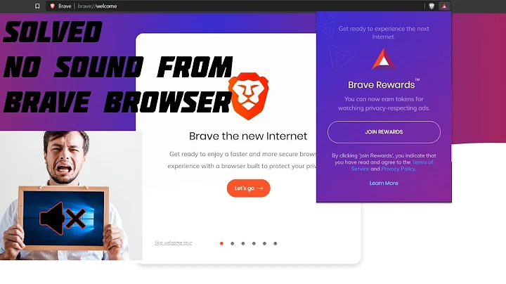 Solved No Sound Coming out of Desktop Browser : brave browser Linux MX Ubuntu