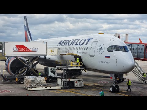 Airbus A350 а/к Аэрофлот | Рейс Москва - Гавана