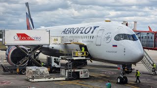 Aeroflot Airbus A350 | Flight from Moscow to Havana, Cuba