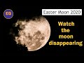 Watching the moon disappearing at Easter 2020 ชมพระจันทร์เลือนลับ วันอิสเตอร์