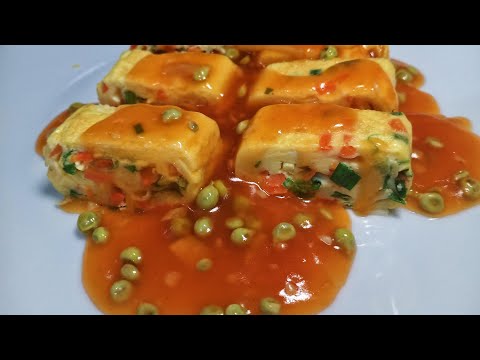 Resep Telur Dadar Gulung Asam Manis
