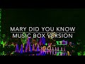 Mary Did You Know (Music Box Version)
