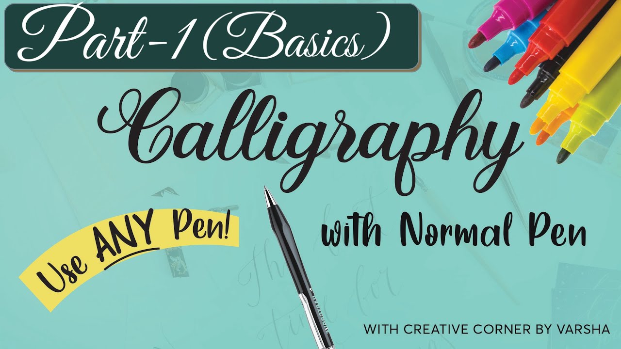 Learn Calligraphy in 5(ish) Minutes With Just a PENCIL! 