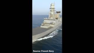 French Navy Forbin frigate Aster 30 missile intercepts AASM guided bomb