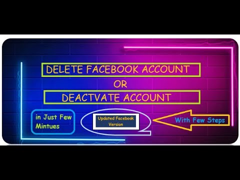 How To Delete Facebook Account Permanently | How To Deactivate | - YouTube