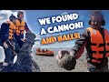 Abandoned CANNON found Mudlarking! Plus a load of balls!