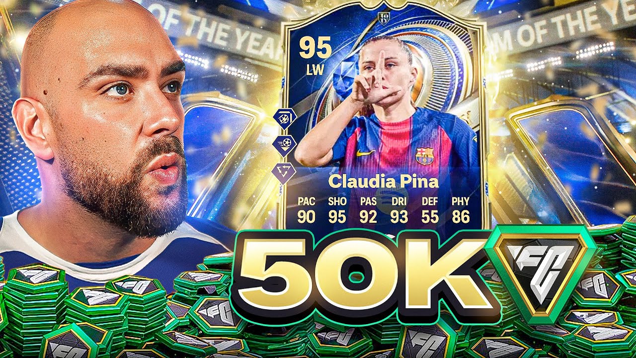 50K FC Points Decides My Team w/ TEAM OF THE YEAR CLAUDIA PINA!
