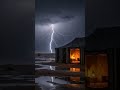 Extreme Desert Tent Storm ⛈️ Heavy Rain on Canvas, Thunder Cracks & Lightning Flashes
