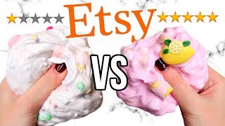 1 STAR vs 5 STAR Etsy Slime Shop Review!