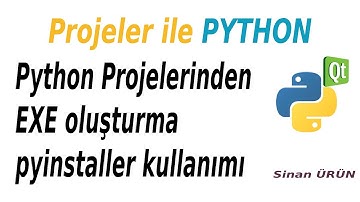 #Python Projelerinden #EXE oluşturma, #pyinstaller kullanımı, Python to exe