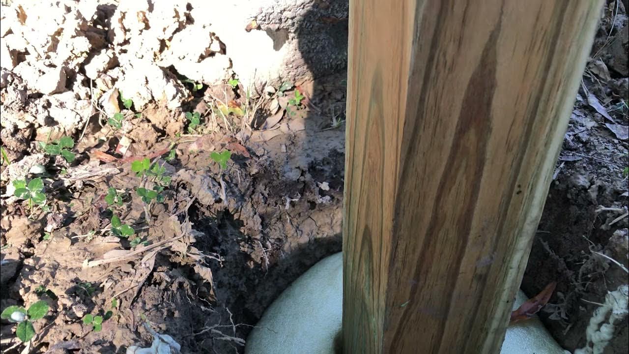 Sika Foam Post Hole Update YouTube
