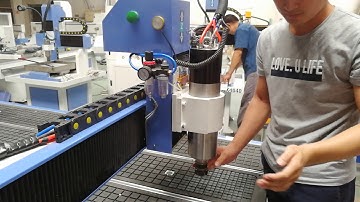 AccTek cnc router manual tool change show