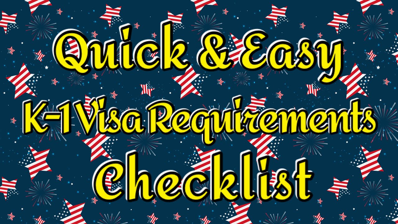 Quick And Easy K 1 Fiancé Visa Requirements Checklist 🇵🇭🇺🇸 K1 Fiancé Us Visa Youtube