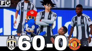 FIFA 25 | GOKU, RONALDO, MARIO, SONIC ABD ALLSTARS PLAYING TOGETHER | JUV 60 - 0 MAN UNTD