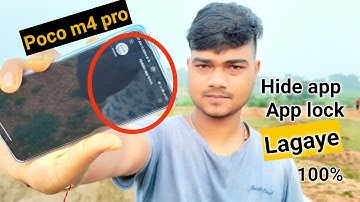 how to hide app and app lock poco m4 pro  || hide app and app lock poco m4 pro.