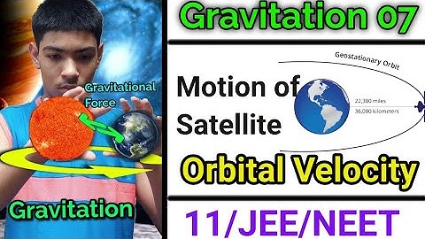Motion of Satellite || Orbital Velocity || Gravitation 07 || Class 11 Physics Chapter 8