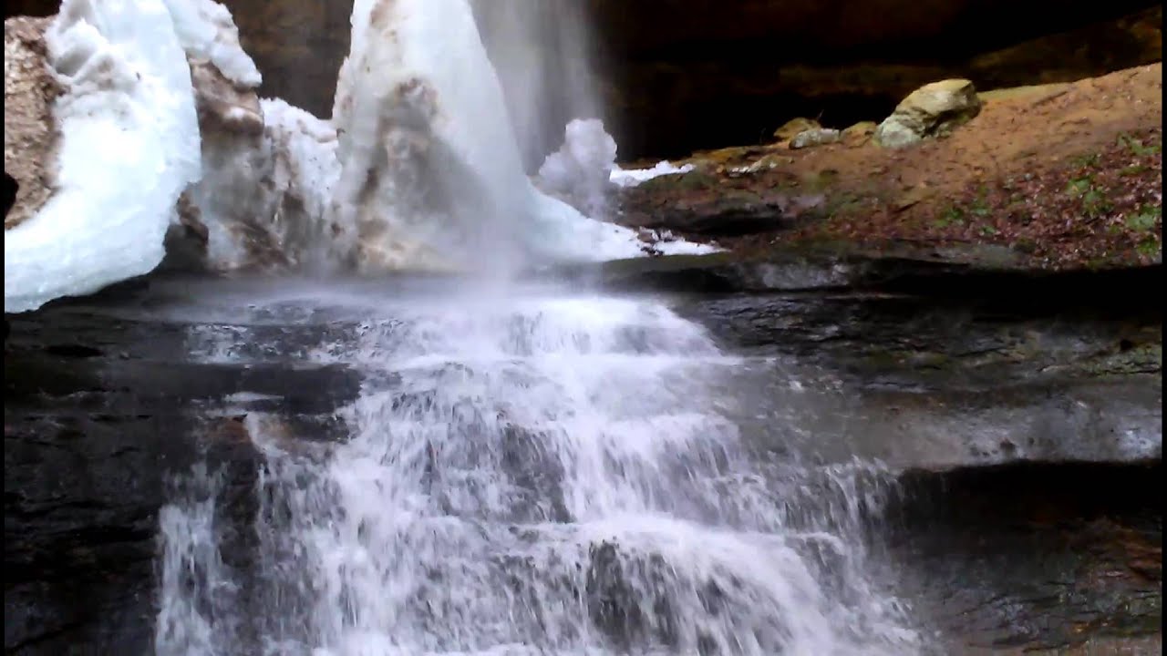 Waterfall after snowmelt and 24 hrs of rain - YouTube